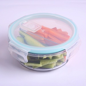 Glass Lunch <b>Box</b> Rectangle <b>With</b> Seal <b>Lid</b> Food Grade <b>Storage</b> Container For Refrigerator Use - Product Image 2