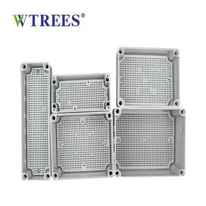 กล่องจ่ายไฟพลาสติกกันน้ำ Wtrees Ip65 Abs กล่องรวมสายไฟแบบปิดผนึกสำหรับใช้งานกลางแจ้งและในอาคาร สีขาว ติดตั้งด้วยสกรู - Product Image 3