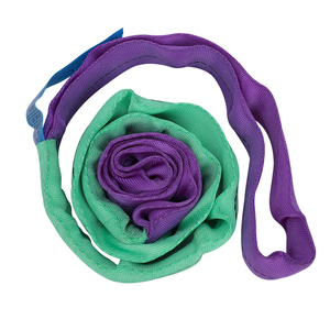 Eslinga de poliéster de alta tenacidad de 1-12 toneladas, eslinga de elevación dúplex de doble capa con eslinga plana y ojos reforzados - Product Image 6