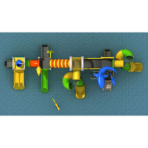 สนามเด็กเล่นพลาสติกเกมน้ำสไลด์สระว่ายน้ำสินค้าสวนสนุกสวนน้ำ - Product Image 6