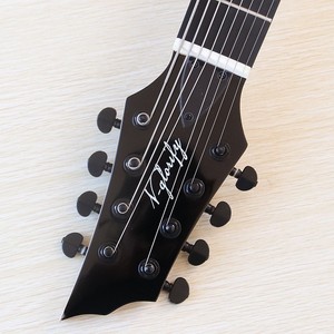 Chitarra Elettrica Mancina 39 Pollici 8 Corde Rossa Lucida con Corpo in Acero, Tastiera in Palissandro e Pickup per Professionisti - Product Image 6