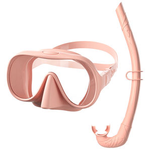 ชุดหน้ากากดำน้ำพร้อมเลนส์กระจกนิรภัยซิลิโคนเหลว - Product Image 2