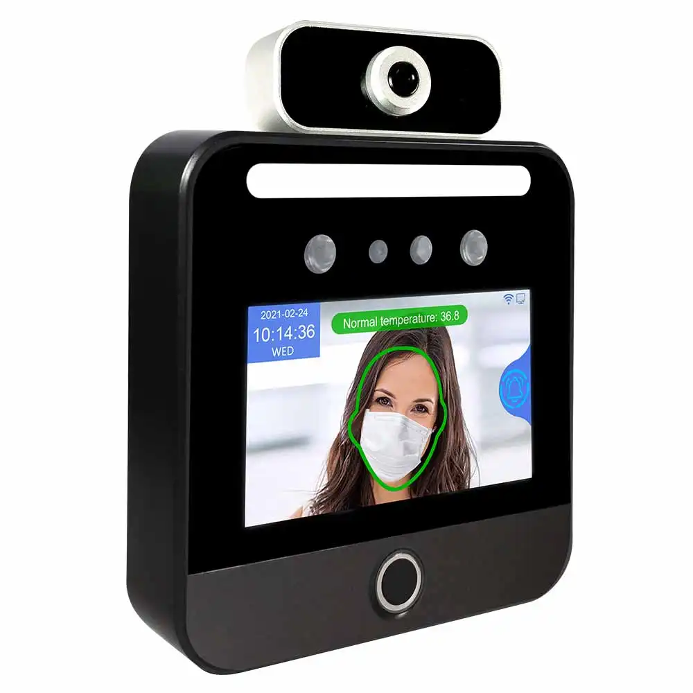 Terminal de reconocimiento Facial dinámico, sistema de Control de acceso de puerta con lector de tarjetas RFID y Software gratuito, resistente al agua IP65