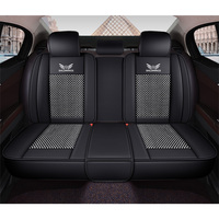 Housse de siège de voiture universelle personnalisée en cuir Nappa de luxe, imperméable, toutes saisons, ensemble complet de 5 pièces pour Tacoma Chevrolet Silverado-6