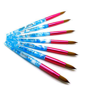 <span class=keywords><strong>Pincel</strong></span> de uñas acrílico <span class=keywords><strong>Kolinsky</strong></span> prensado de alta calidad mango de cristal EE. UU. <span class=keywords><strong>Original</strong></span> 100% Natural <span class=keywords><strong>Kolinsky</strong></span> Set con tamaño 8 <span class=keywords><strong>10</strong></span> 12 14 - Product Image 1