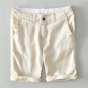 Pantaloncini <span class=keywords><strong>Cargo</strong></span> da Uomo in <span class=keywords><strong>Lino</strong></span> Casual a Vita Media con Stampa, Vestibilità Ampia, Chiusura a Zip sul Ginocchio, Tasche, Traspiranti, Estivi, Taglie Forti, Asciugatura Rapida - Product Image 3