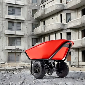 รถเข็นสาลี่ล้อสำหรับงานก่อสร้างในสวนหนักน้ำหนัก200กก. 100L ล้อขนาด3.25-8นิ้ว - Product Image 2