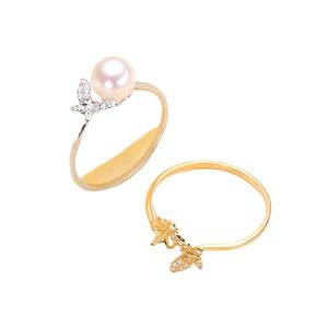 Support de bague en argent DIY magnifique avec accessoires S925, perles de 7-8 mm, édition vide 1711 - pour vos bijoux de mode - Product Image 3