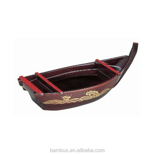 Grand bateau à <span class=keywords><strong>sushi</strong></span> en bambou de forme personnalisée avec logo japonais, 80 cm, fabrication artisanale, équipement pour fêtes et restaurants, 5 bateaux à <span class=keywords><strong>sushi</strong></span> en plastique ABS - Product Image 6