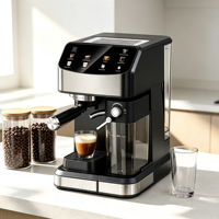 Cafetera Espresso de 20 Bares con Tanque de Leche Desmontable, Función de Preparación en Frío, Latte y Cappuccino con un Solo Toque, para Hogar y Oficina, OEM