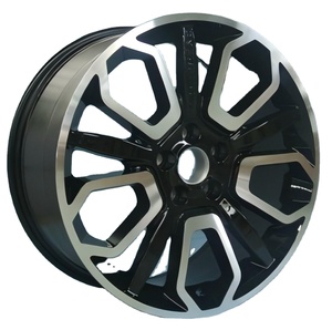 Jante en alliage 20 pouces à 5 branches 5x108-120 ET45-50 CB63.3 pour SUV de luxe, performance routière, style sport, finition bicolore, pièce de rechange améliorée - Product Image 1