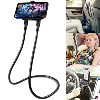 Rotation à 360 degrés Flexible bras Long paresseux cou support lit téléphones support support tablettes Clip suspendu support pour téléphone portable