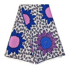 Tissu Imprimé Wax Africain Ankara, <span class=keywords><strong>Pagne</strong></span> Original en Coton Africain, et Tissu en Coton pour Vêtements de Costume - Product Image 1
