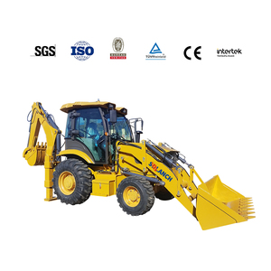 Mesin cetak EPA 4x4 Back hoe <span class=keywords><strong>Loader</strong></span> Retro penggali Diesel beroda Tiongkok pemuat Backhoe - Product Image 4