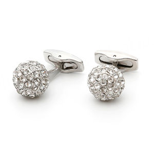 Juego de Gemelos de Alta Calidad, Gemelos de Lujo Discreto para Hombre con Pedrería, Gemelos Redondos Dorados para Camisa - Product Image 5