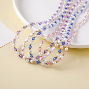 Chaîne de lunettes perlée multicolore en acrylique légère, chaîne de masque, cordon pour lunettes de soleil, collection Printemps 2023, origine Jinhua - Product Image 3