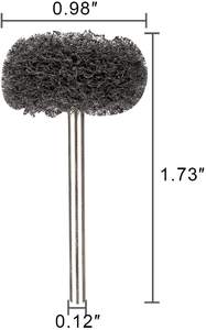 Vibratite 1 pouce Noir Ruote Abrasif, Roues de Polissage <span class=keywords><strong>300</strong></span> Grit pour Outils Rotatifs Proxxon <span class=keywords><strong>Dremel</strong></span>-1/8" - Product Image 2