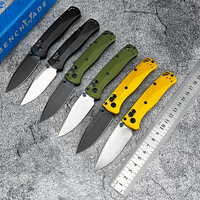 Couteau de chasse pliant Mini AXIS BM 533BK-2, lame D2, manche en aluminium, couteau de poche pour le camping en plein air, outil multifonctionnel EDC de sauvetage
