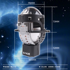 Sanvi Auto Light New Fashion ML350 65W 80W 6000K 3 Inch Laser Projector Lens LED Headlights for Car Light Upgrading - Product Image 6