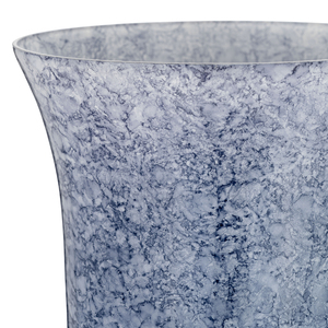 Vaso in vetro Coastal con base in metallo, vaso decorativo per fiori, per soggiorno, ufficio, camera da letto, tavolo - Product Image 4