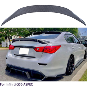 Aileron arrière style ASPEC en fibre de carbone nid d'abeille pour Q50 Q50S Q50L 2013-2023 - Product Image 1