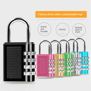 आधुनिक 4 अंकों के उच्च सुरक्षा जस्ता मिश्र धातु संयोजन लॉक सूटकेस जिम स्कूल और आउटडोर अंतरिक्ष उपयोग के लिए - Product Image 2