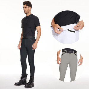<span class=keywords><strong>Pantaloni</strong></span> da Equitazione di Alta Qualità per Uomo con Grip in Silicone al Ginocchio, 3 Colori, <span class=keywords><strong>Pantaloni</strong></span> Jodhpur con Tasche - Product Image 4
