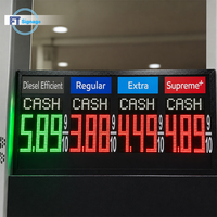 Panneau d'affichage LED personnalisé multi-combustibles pour prix du carburant, signalisation des prix de l'essence, du gaz et du diesel pour station-service