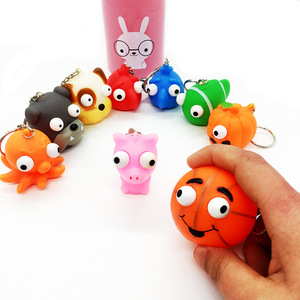 Llavero para apretar los ojos de los animales, juguete antiestrés - Product Image 3