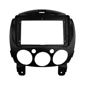 2 Din 9 Inch Auto Radio Installatie Dvd Gps Mp5 Plastic Fascia Dashboard Vliegtuig Frame Voor Mazda 2 2007-2013 Dash Kit