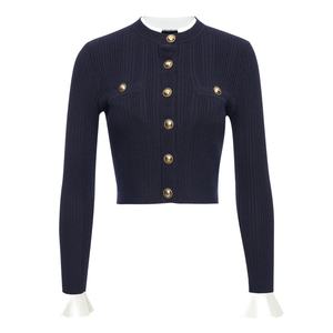 <span class=keywords><strong>Cardigan</strong></span> Lavorato a Maglia con Fibbia Dorata di Lusso, Nuovo Arrivo Primavera-Autunno 2026, Design Corto da Donna, Versatile e di Alta Classe - Product Image 4