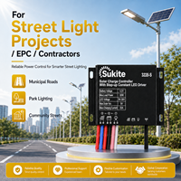 Contrôleur solaire PWM 3228 3.2V 30W 20A à utilisation facile pour éclairage public et projets d'ingénierie solaire