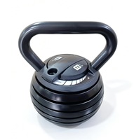 Kettlebell réglable en fer de 18 kg (40 lb) – Ensemble de poids à changement rapide pour entraînement de force à domicile et musculation