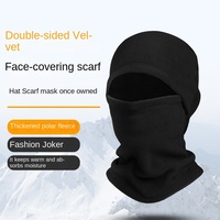 Pasamontañas de Forro Polar para Invierno, Unisex, para Adultos, Máscara Facial Completa, Calentador de Cuello, Gorro Térmico, Pasamontañas con Transferencia de Calor para Exteriores