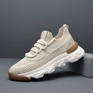 รองเท้าวิ่งผู้ชายพื้นหนา ไซส์ 45 ขนาดใหญ่ แฟชั่น ระบายอากาศได้ดี ผ้าตาข่าย มีเชือกผูก รองเท้ากีฬาลำลอง รองเท้ากีฬากลางแจ้งสำหรับผู้ชาย - Product Image 2