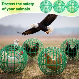 Cage à poulets mobile en maille plastique, démontable, sur roulettes, anti-morsure de chien, anti-écrasement par cheval, pour l'élevage de volailles en extérieur - Product Image 6