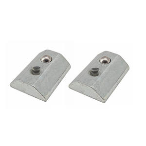 น็อตสล็อตทรงสี่เหลี่ยม M8 M5 M4 M3แบบสปริงสำหรับอัดขึ้นรูปอลูมิเนียมแบบเลื่อนได้น็อตตัว T แบบมีสปริงปรับแต่งได้ - Product Image 3