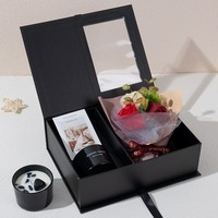 Duftkerzen- und handgemachtes Seifen-Geschenkset mit Blumen-Räucherstäbchen - Aromatherapie Valentinstagsgeschenk für Sie