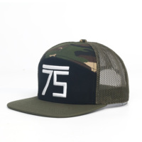 Casquettes trucker 7 panneaux de haute qualité avec patch en cuir pour une qualité supérieure