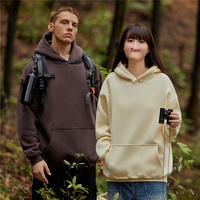 Hoodie Custom Unisex Fleece Berkualitas Tinggi, Hangat, Lembut, Tebal untuk Musim Dingin, Hoodie Pria dengan Kantong