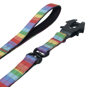 Customizable Colorful Dog <b>Leash</b> with Logo, Durable Nylon <b>Pet</b> Lead with Premium Hardware Frog Clip for Training & Hiking - Product Image 4