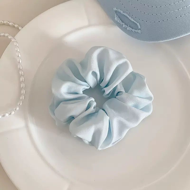 Anneau de cheveux bleu pur