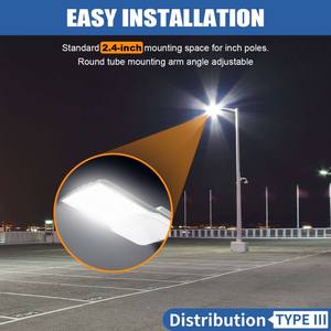 Éclairage routier extérieur OEM ODM en aluminium, étanche IP65, 100W 150W 200W 250W, lampadaires LED, éclairages LED de type shoebox - Product Image 4