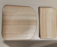 Ensemble chaise et bureau d'écolier contemporain Qinfeng en bois, 43*43/43*38, écologique, durable, ergonomique, avec cadre métallique et dossier solide