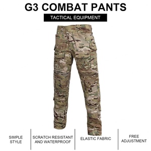 Men's 50% Polyester Water-Resistant Tactical Trousers Durable Hunting Cargo Combat <b>Pants</b> - Product Image 2