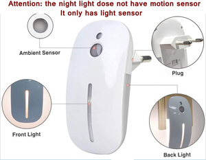 Lámpara inalámbrica inteligente con enchufe europeo, Sensor de movimiento Pir de cuerpo humano, 220v, luz de deposición inteligente - Product Image 3