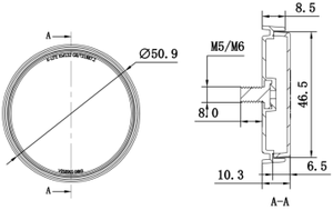 E-MARK Nhà Máy Bán Buôn PMMA Vòng Xe Máy Phía Sau Phản Xạ Phản Xạ Cho E-Xe Đạp Và Xe Máy Cảnh Báo Giao Thông Phản Quang Ánh Sáng - Product Image 3