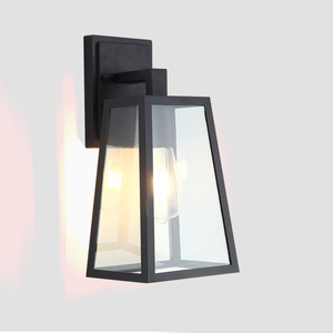 Outdoor Wall <b>Lamp</b> LED Aluminum Alloy Waterproof 3500K Warm White <b>Square</b> Glass <b>Shade</b> Wall Mount Garden Light 10-Year Warranty - Product Image 1