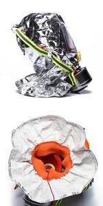 Masker <span class=keywords><strong>Gas</strong></span> pemadam kebakaran silikon, <span class=keywords><strong>Respirator</strong></span> penyelamatan diri tertentu dengan filter antiasap untuk Hotel - Product Image 5
