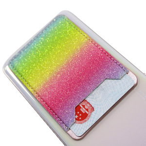 Tarjetero Trasero para Teléfono de Cuero Arcoíris, Tarjetero Trasero para Teléfono con Adhesivo 3M Vibrante, Regalo Creativo - Product Image 5